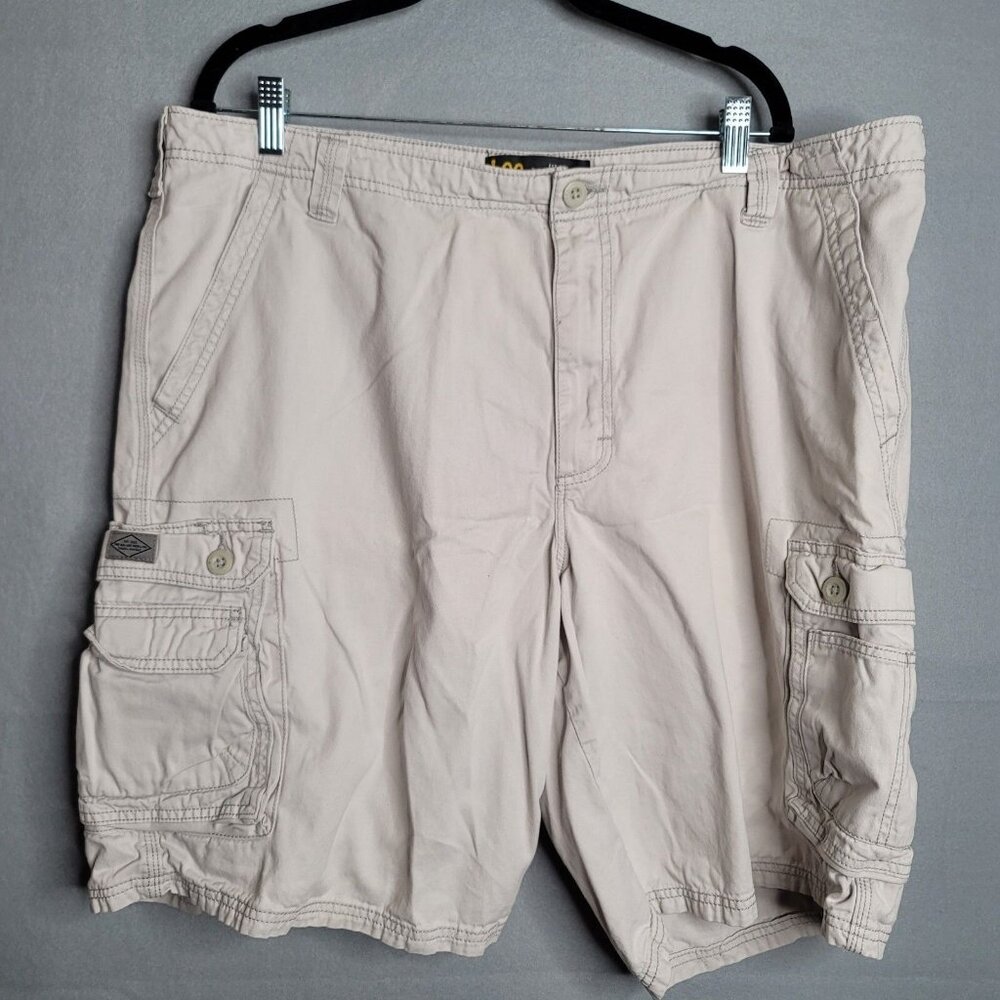 Lee Off White Cargo Bermuda Shorts Men's Size 42 x 10.5 Inch
